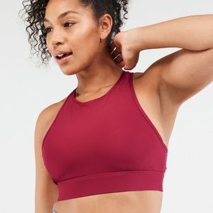 High neck Siena high-impact sports bra